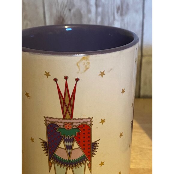 Pair Of Christmas Hamilton Gifts Mugs Cheryl Johnson 1989 Ballerina H2390 Purple - Picture 8 of 8